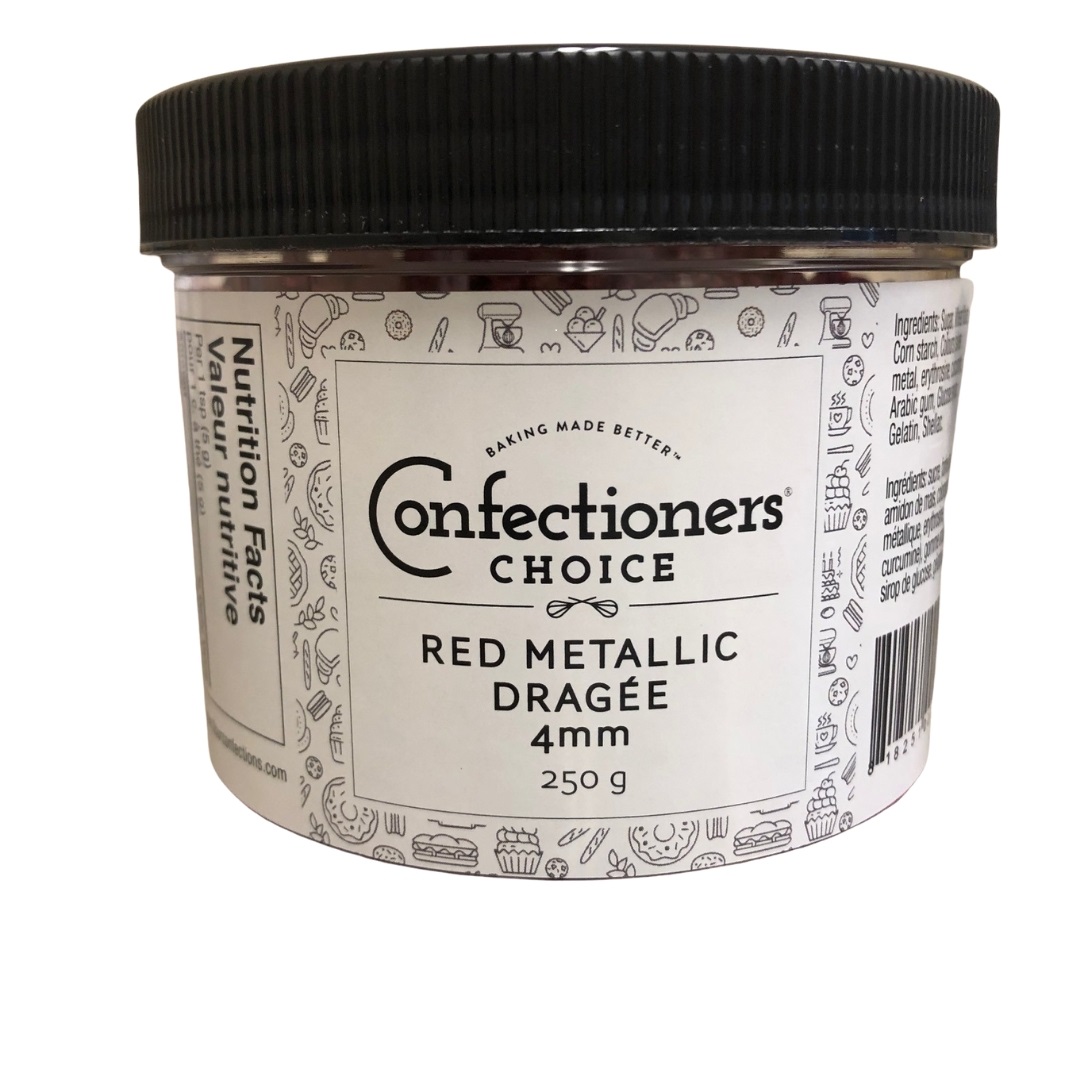Red 4mm - 250 Gram Jar by Confectioners Choice