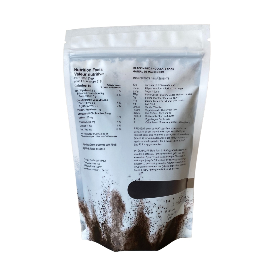Black Cocoa Powder by Confectioners Choice - 454 Grams